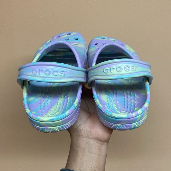 Crocs Classic Marbled Clog “Purple Blue Yellow” - Picture 4 of 16